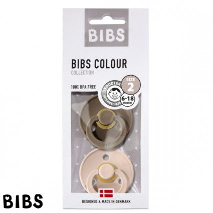 Bibs nappar 2-pack - dark oak/blush (strl 3)