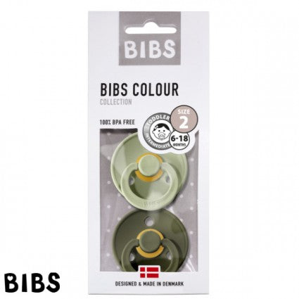 Bibs nappar 2-pack -sage/hunter green (strl 2)