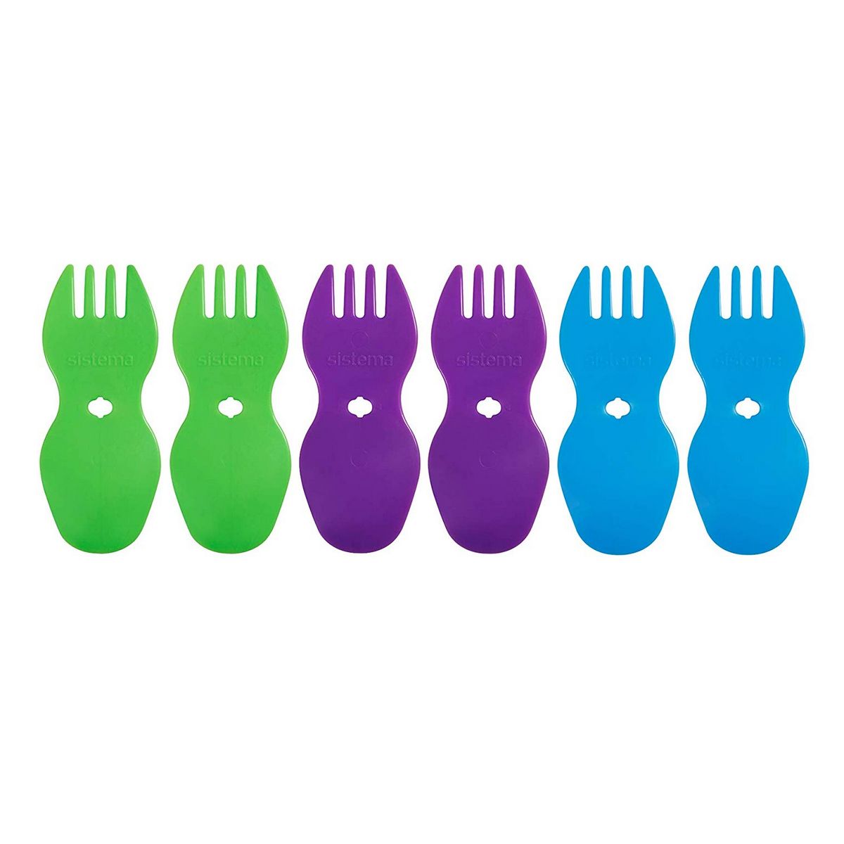 Spork to-go bestick set, 6 st.